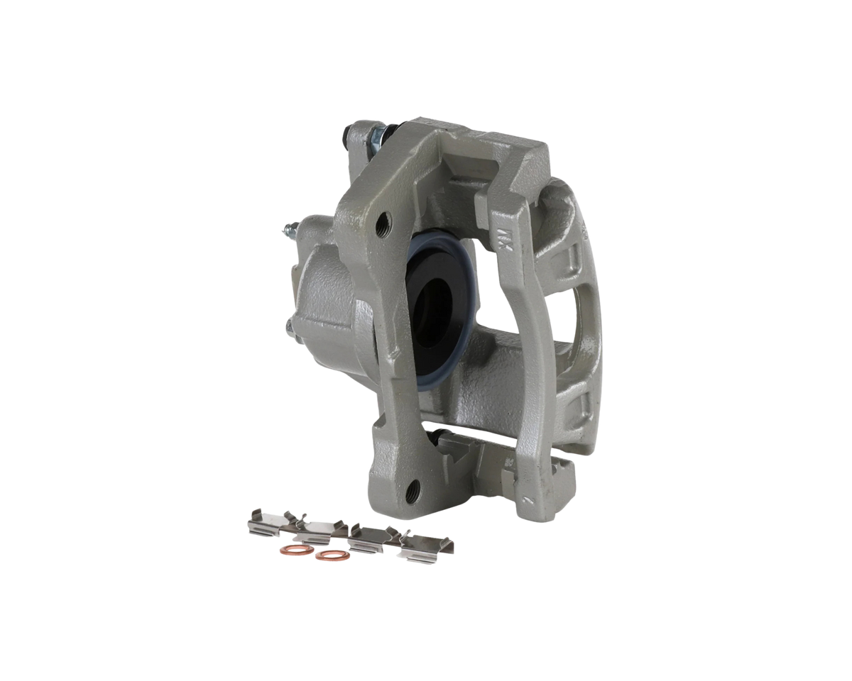 Främre bromsok för vänster sida med artikelnummer 18-B5484 från Cardone. Passar till Jeep Wrangler JK.