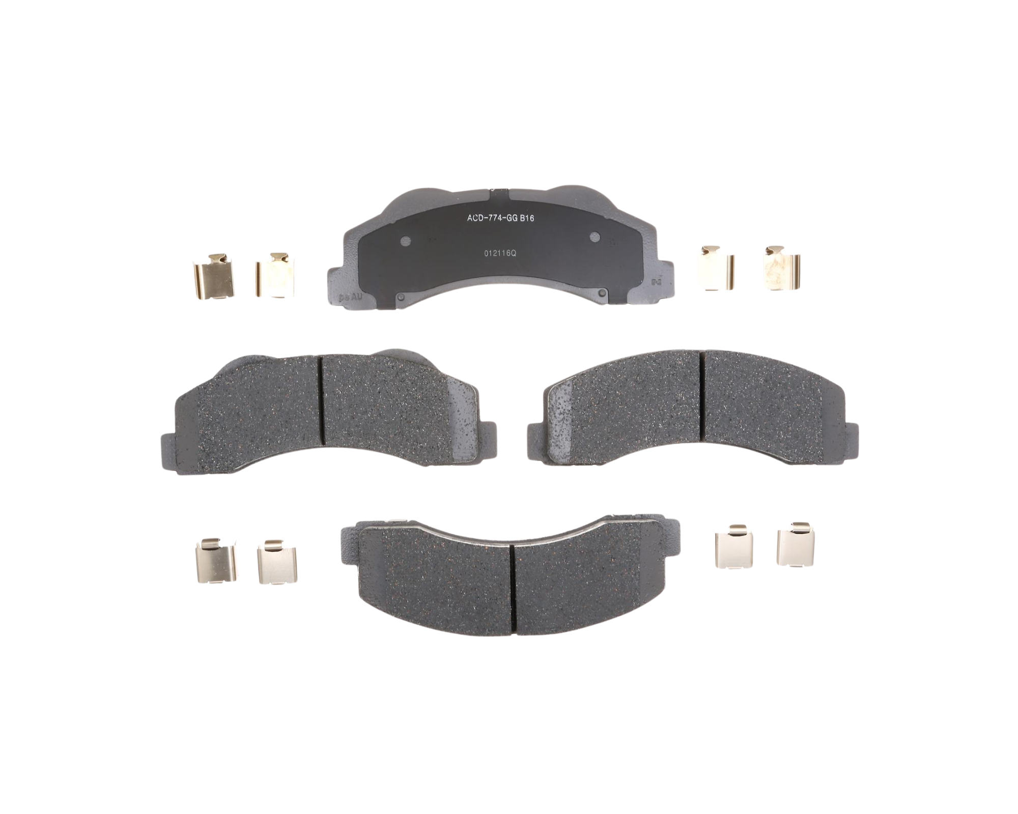 Främre bromsbelägg med artikelnummer 19336928 från ACDelco. Passar till Ford F-150.