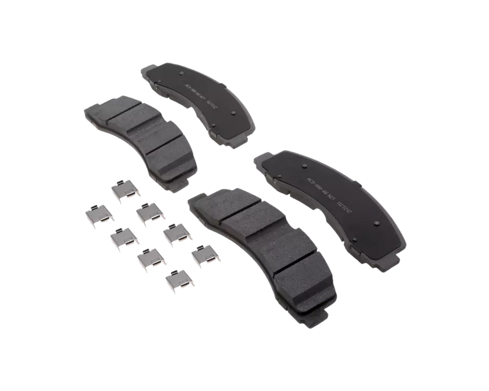 Främre bromsbelägg med artikelnummer 19429933 från ACDelco. Passar till Ford F-150.