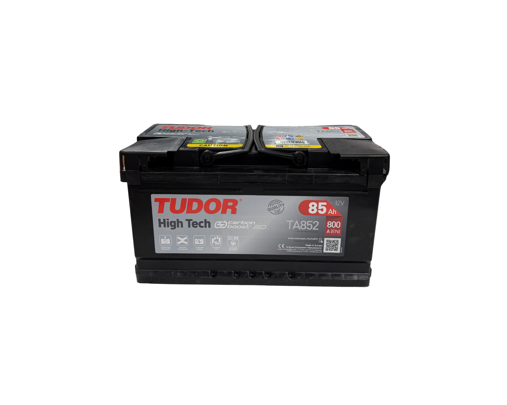 Bilbatteri från Tudor med artikelnummer 422TA852.