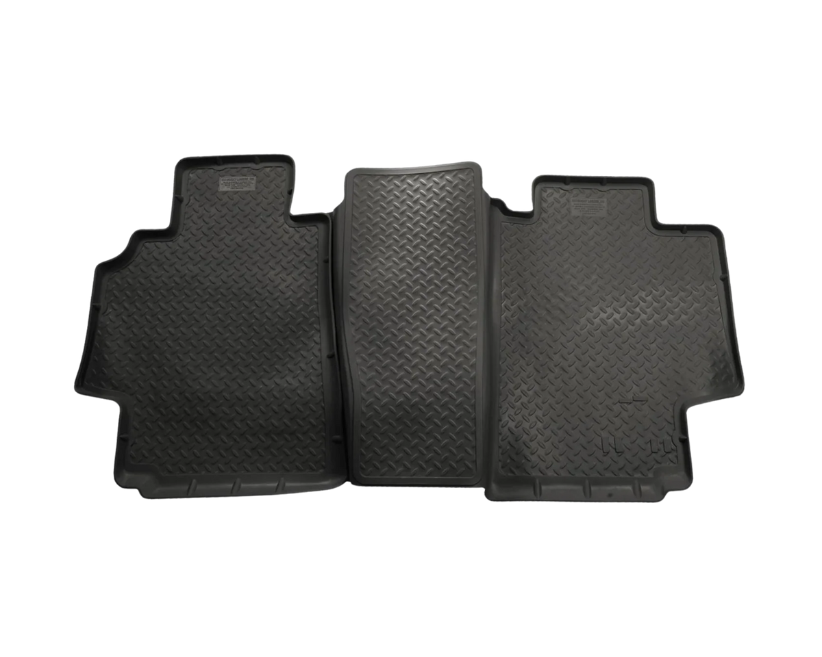 Komplett kit med bakre golvmattor med artikelnummer 61711 från Husky Liners. Passar till RAM 1500, 2500 & 3500m Quad Cab.