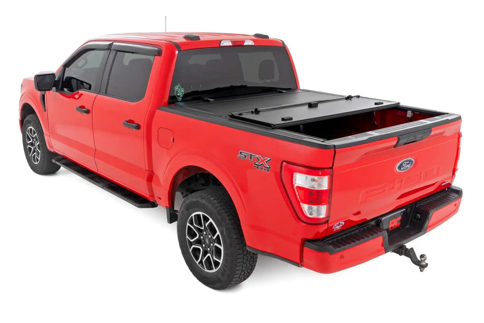 Hard Tri-Fold Flip Up Bed Cover - F-150