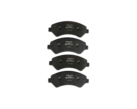 Bakre bromsbelägg med artikelnummer LP3547 från Delphi. Passar till Jeep Grand Cherokee med Brembo bromssystem.