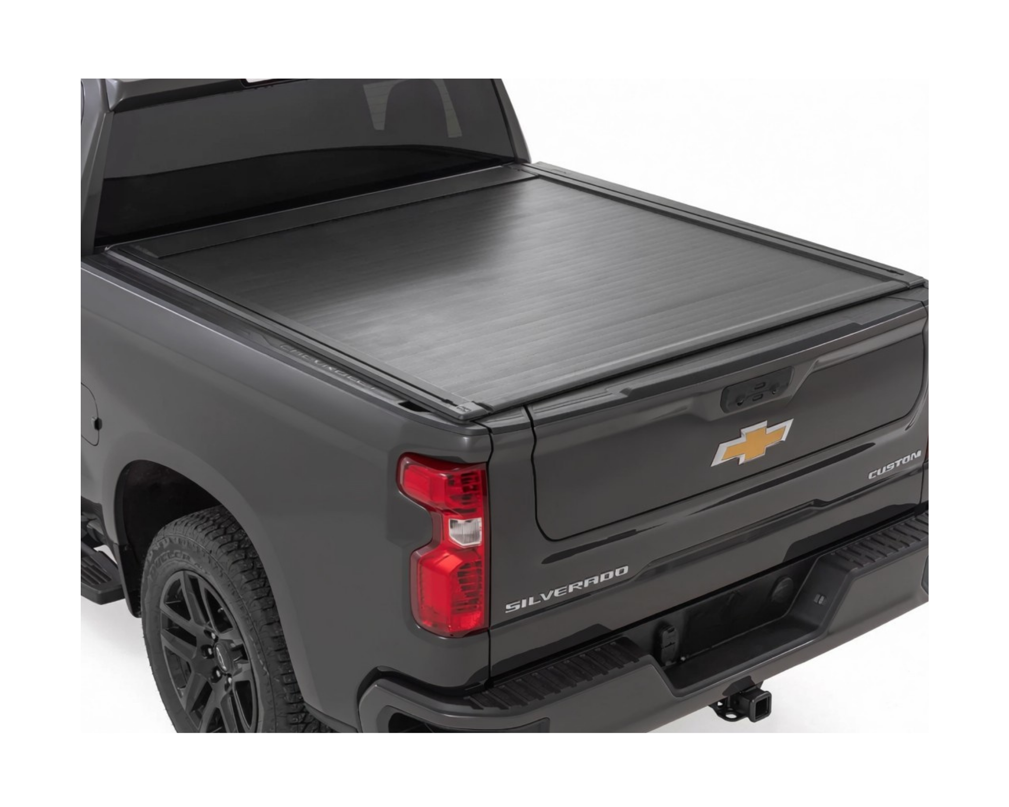 Elektriskt flaklock från Mad Truck Accessories med artikelnummer MT-E-10130S. Passar till Chevrolet Silverado 1500 & GMC Sierra 1500.