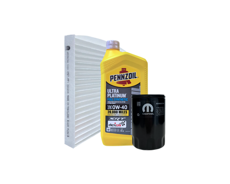 Servicepaket i original från Mopar innehållande motorolja, oljefilter & kupéfilter. Passar till RAM DT 2025.