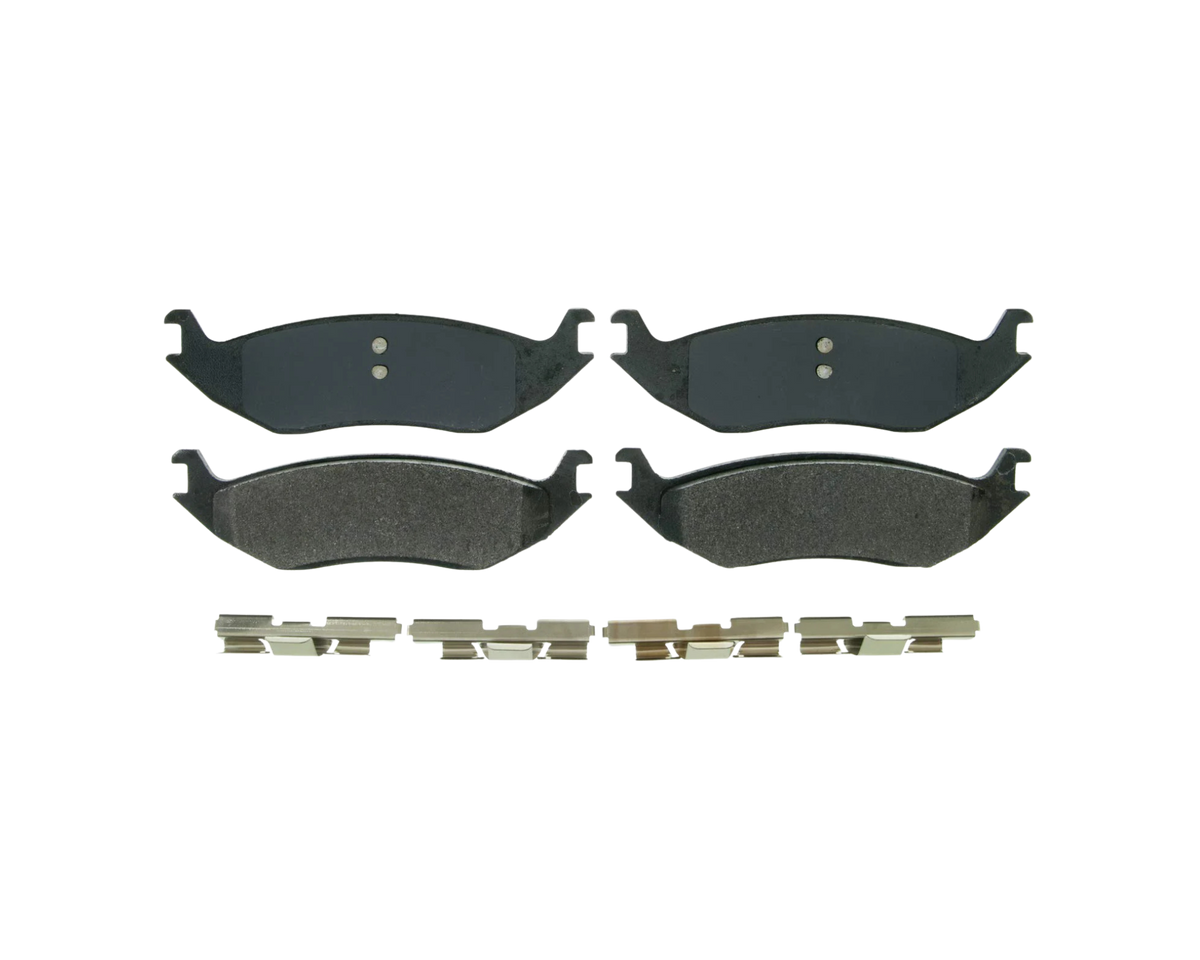 Bakre bromsbelägg från Wagner med artikelnummer ZX967A. Passar till RAM 1500 DS & RAM 1500 Classic.