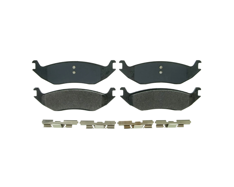 Bakre bromsbelägg från Wagner med artikelnummer ZX967A. Passar till RAM 1500 DS & RAM 1500 Classic.