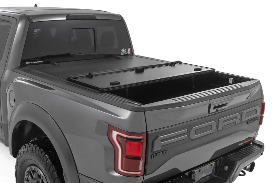 Hard Tri-Fold Flip Up Bed Cover 5'7" - F-150